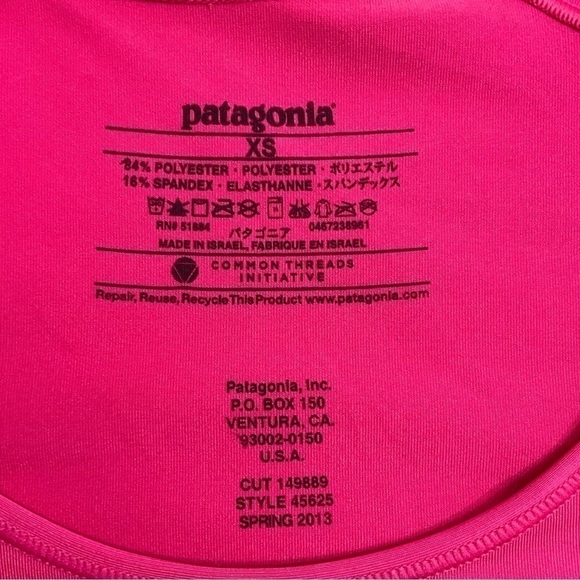 Patagonia Common Threads Initiative Long Sleeve Pink Tee Shirt Size XS - Picture 7 of 7